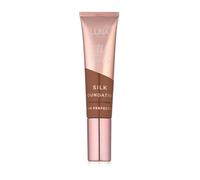 LUNA Silk Foundation in RICH PLUS BROWN Shade - Contains Hyaluronic Acid, Vitamin C & A, Aloe Vera, and Shea Butter - Brightening Dewy Foundation Makeup - Hydrating Cream Foundation for Dry Skin