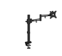 Luna single flat screen monitor arm - black