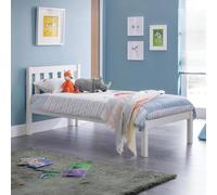 Luna Slatted Bed - White - Sizes Available