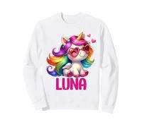 Luna Unicorn Name Personalized Design Sweatshirt