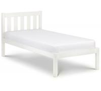 Luna White Slatted Bed - Sizes Available