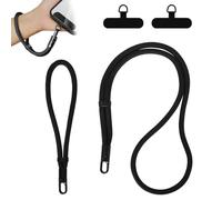 Lunaanda 2 Pieces Cell Phones Lanyard,1x Hand Wrist Strap Lanyard,1x Adjustable Neck Strap, 2× Phone Patches,Multifuctional Phone Strap,Compatible With Most Smartphones,Unisex