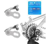 Lunaanda Bike Quick Release Chain,Bicycle Missing Link,Bicycle Chain Link Connector, for 12-Speed Chains,Pack of 2,Reusable,Silver