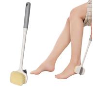 Lunaanda Long-Handled Foot Brush, Toe and Foot Scrubber, Dead Skin Removal, Improved Circulation