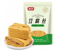 Lunaeturn Dried Tofu Skin Shreds 285g Vegan Beancurd Strips Traditional Chinese Dried Tofu for Stir Fry Soup Hot Pot and Salad Ready to Cook Vegetarian Food