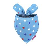 LunaMarie - Luxury Pet Birthday Bandanas -Premium & Silky Poly Fabric | 100% Handmade | Custom Shape Dual Layered (Liberty, X-Small)