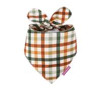 LunaMarie - Luxury Pet Birthday Bandanas -Premium & Silky Poly Fabric | 100% Handmade | Custom Shape Dual Layered (Autumn, X-Small)