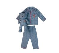 LunaMia Momo Kids Pyjama Set with Matching Teddy Bear | Size: 12-13 Years LunaMia Multicolor 12-13 Years