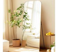 LunaMirror Oversized Full Length Mirrors Large Free Standing Floor Mirror Full Body Wall Mounted for Bedroom Living Room and Hallway, Gold Aluminium Frame, 179x65 CM