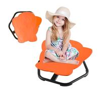 Lunamone Sensory Spinning Chair for Autism Kids, Toddler Sensory Toys Swivel Chair for Autistic ADHD Training, Spin Seat Training Balance Coordination, Swivel Seat for Indoor Outdoor Play, Orange