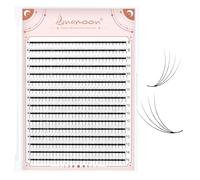 Lunamoon 480pcs 4D Premade Fans Lashes Eyelash Extension Volume Lashes Prefabricated Fan Eyelashes (4D-0.07-D, 8-15mm)