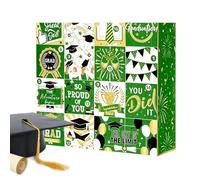 Lunaobrik 16 Days Graduation Box - 16-Day Empty Reusable Decoration,Graduation Countdown Calendar - for Son Daughter Family Friends College Snacks Chocolables Desktops Desks