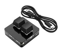 Lunaobrik 2 Key Hot Swap Game Keyboards | Mini USB Keypad - Universal Mechanical Game PC Keyboards, Copy and Paste RGB Backlit Keyboard for Home and Travel