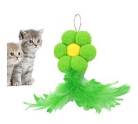 Lunaobrik Colorful Cat Toys | Portable Interactive Cat Toy Stick Refills Chew Toy,Multifunctional Reusable Wand Replacement Head With Bell Feathers Refill Attachments For Indoor