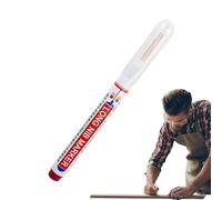 Lunaobrik Deep Hole Marker Pens - Long Nib Scriber Waterproof Ink, Quick Dry Precision Marking Tool, Durable Layout Accessory | Carpenter Hardware Woodworking Welding Construction Jobsite Usage