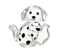 Lunaobrik Dog Hair Keepsakes, Cute Transparent Display Fridge Magnets, Funny Collection Box for Dog Hair, for Memory, Mourning Collection, Home, Kitchen, Bedroom, Living Room, Desk