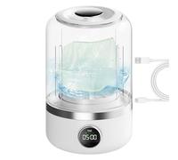 Lunaobrik Portable Clothes Washer | Silent Washing Machine for Sock | Portable Double Cleaning Modes Silent Underwear Washing Machine for Travel Apartment Camping Dormitory