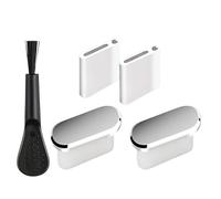 Lunaobrik Tapa Para USB C - 2 Piezas Waterproof Con Cepillo De Limpieza | Protector De Tapón De Polvo Para Teléfono Móvil,Para Mujeres Hombres USO Diario Hogar Exterior Viaje Oficina Desplazamiento
