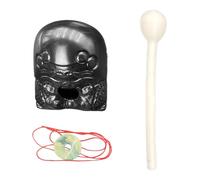 Lunaobrik Wooden Fish Percussion Drum | Knocking Zen Drum,Percussion Instrument, Room Feng Decoration For Work Or Study