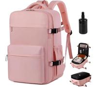 Lunapack Backpack, Luna Pack Backpacks,Mylunapack,Vacuum Backpack Travel Bag With Electric Pump,Large Expandable Travel Backpacks,Underseat Carry On Baggage,Waterproof Outdoor Casual Daypack (Pink)