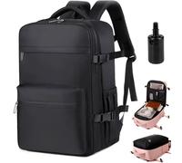 Lunapack Backpack, Luna Pack Backpacks,Mylunapack,Vacuum Backpack Travel Bag With Electric Pump,Large Expandable Travel Backpacks,Underseat Carry On Baggage,Waterproof Outdoor Casual Daypack (Black)