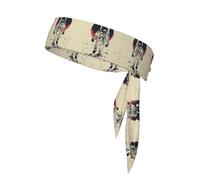 Lunar Astronaut Print Sports Head Tie,Adjustable Sports Headband for Sports, Fitness, Working Out, Yoga