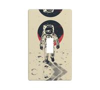 Lunar Astronaut Print Wall Plate, Acrylic Back Panel Or Plate, Protect Wall from Finger Prints