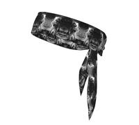Lunar Astronaut Printing Sports Headband Tie,Durable Sports Bandage Headscarf, Ideal For Volleyball & Workouts​