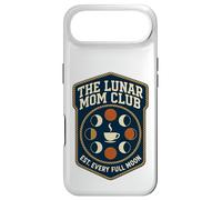 Lunar Coffee Moon Phases Retro Shield Badge Graphic Case for iPhone Air