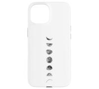 Lunar Cycle Astronomy Moon Phases Galaxy Full Moon Case for iPhone 15