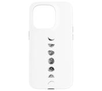 Lunar Cycle Astronomy Moon Phases Galaxy Full Moon Case for iPhone 15 Pro