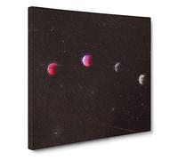 Lunar Eclipse Canvas Print | Gallery Wrapped 30mm Frame Wall Art | 20x20 inches | Ready to Hang | Modern Picture | Living Room Bedroom Lounge Office