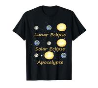 Lunar Eclipse Solar Eclipse and Apocalypse Funny Science Kid T-Shirt