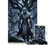 Lunar Elf Sentinel of The Ancient Grove Jigsaw Puzzles 1000 Piece for Adults Stress Less Stress Relief Home Enjoyable Night Activity (38x52cm)