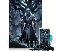 Lunar Elf Sentinel of The Ancient Grove Jigsaw Puzzles 1000 Piece for Adults Stress Less Stress Relief Home Enjoyable Night Activity (38x52cm)