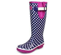 Lunar ELW043 Polka Dot Wellington 5 UK Purple