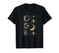 Lunar Engineering Blueprint Celestial Geometry T-Shirt