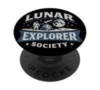 Lunar Explorer Society Moon PopSockets Adhesive PopGrip