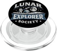 Lunar Explorer Society Moon PopSockets PopGrip for MagSafe
