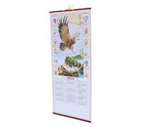 Lunar Feng Shui Horse Hanging Wall Calendar Scroll