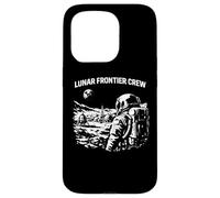 Lunar Frontier Crew Astronaut Moon Settlement Case for iPhone 15 Pro