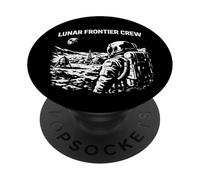 Lunar Frontier Crew Astronaut Moon Settlement PopSockets Adhesive PopGrip