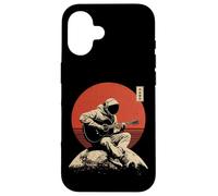 Lunar Guitar Astronaut Vintage Space Music Lo-Fi Art Case for iPhone 16