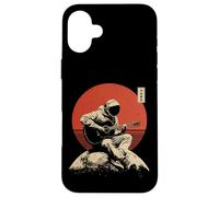 Lunar Guitar Astronaut Vintage Space Music Lo-Fi Art Case for iPhone 16 Plus