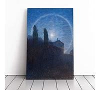 Lunar Halo In Thielska By Eugene Jansson Canvas Wall Art Print 20x14 Inch
