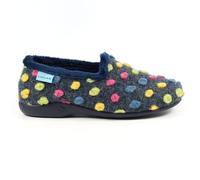 Lunar Helix Polka Dot Slipper 5 UK Blue