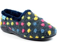 Lunar Helix Polka Dot Slipper 4 UK Blue