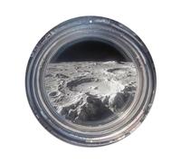 Lunar Highlands from Space Station Porthole Metal Tin Sign