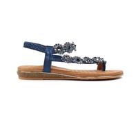 Lunar Ladies Charlotte II Navy Sandal 5 Blue