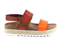 Lunar Ladies Deanna II Orange Flatform Sandal 7 Orange
